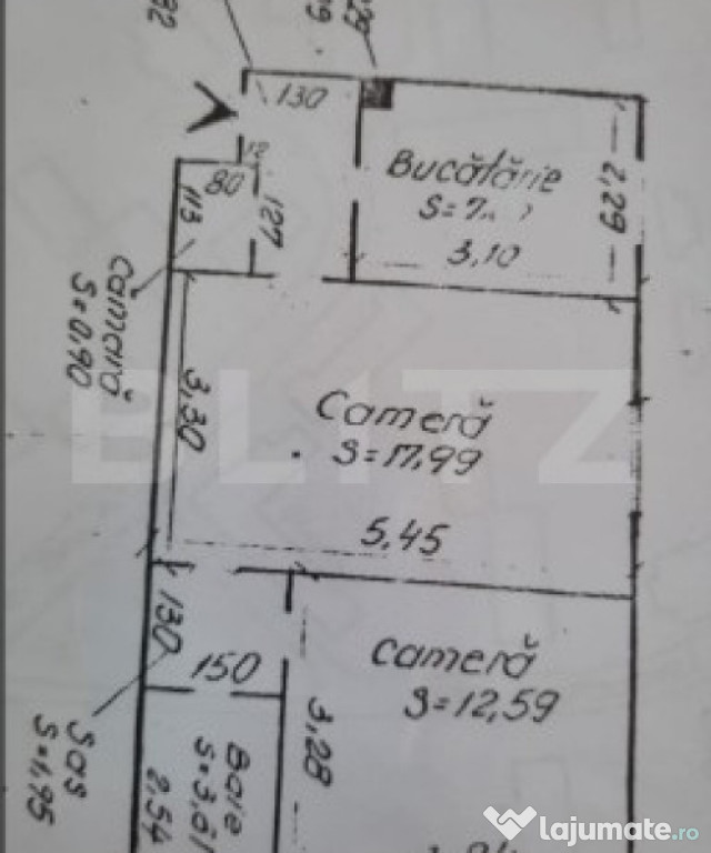 Apartament 2 camere, 47 mp, zona Micro 1