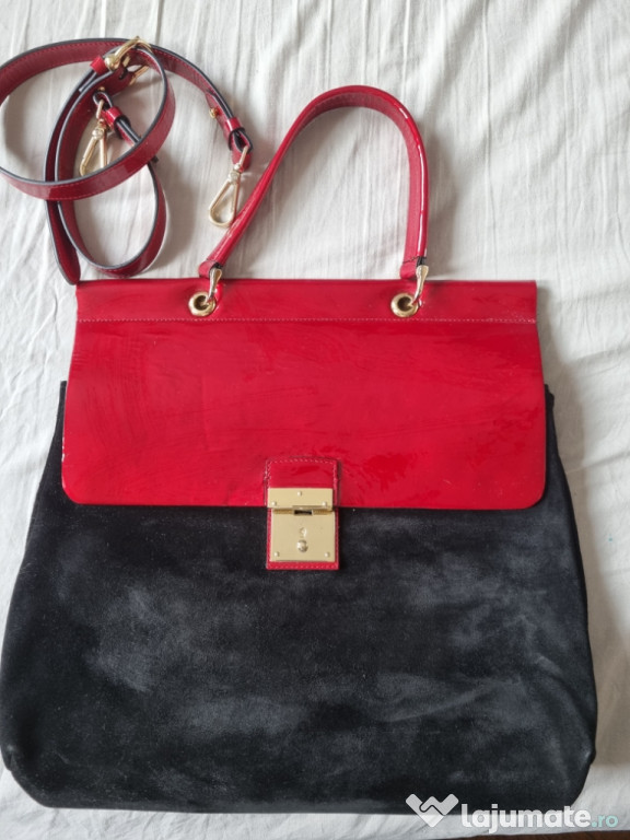 Geanta piele Musette