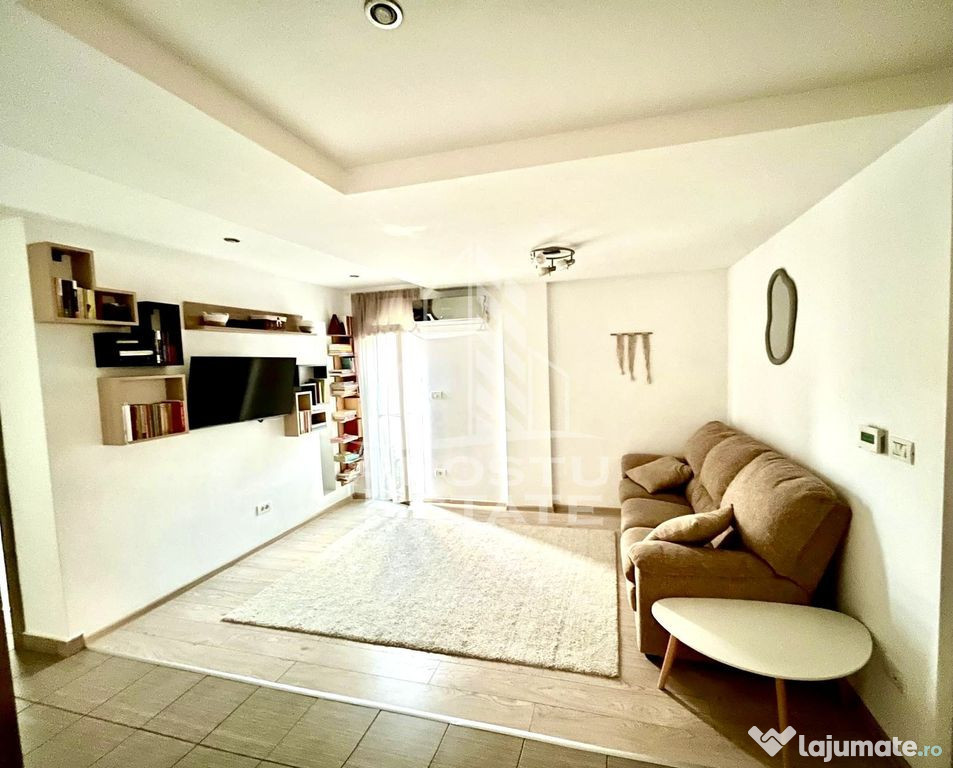 Apartament 3 camere cu curte proprie, complet mobilat, Giroc