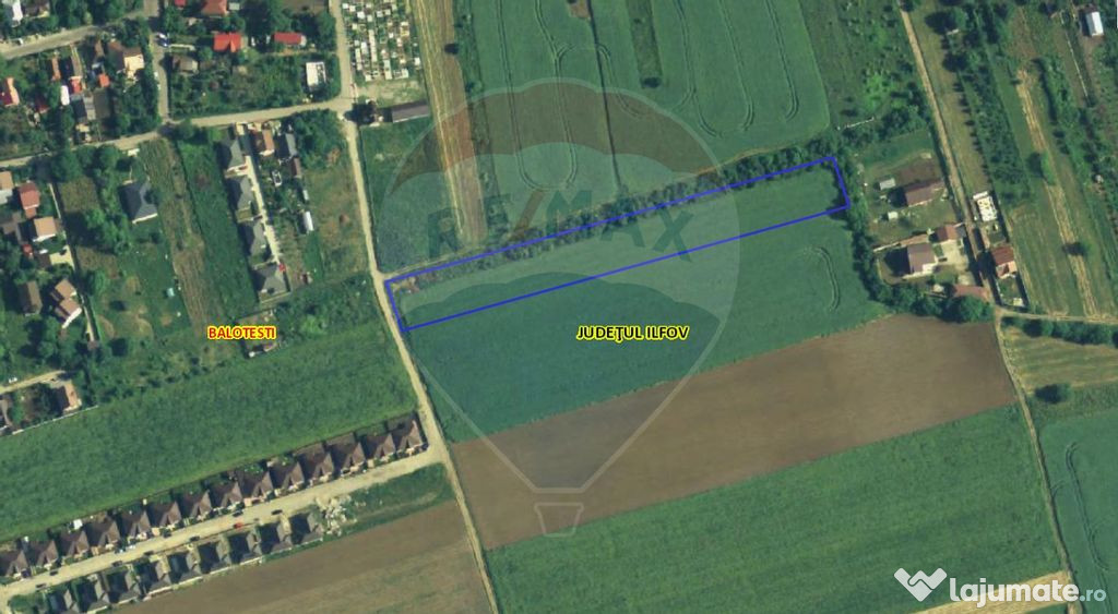 Teren 7,463mp Balotesti / Strada Biserica Sfantul Nicolae