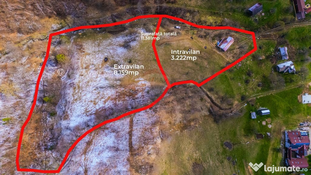 Teren 11,381 mp Moieciu de Jos / Strada Sbârcioara