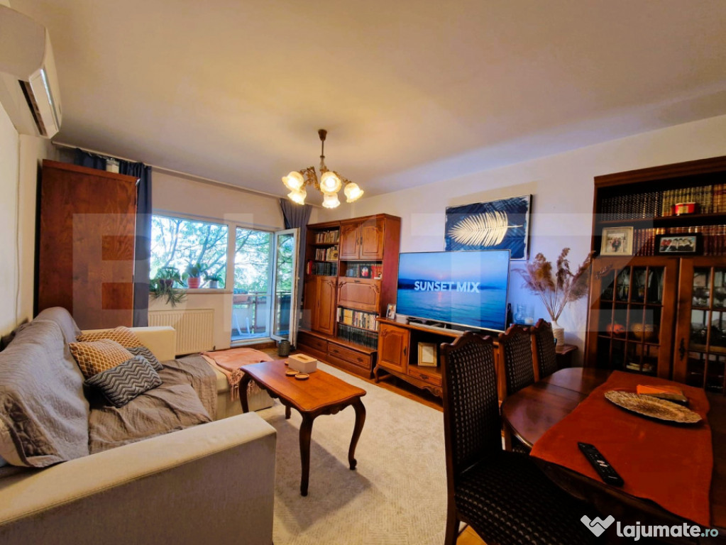 Apartament 4 camere, 77 mp, 2 bai, 3 balcoane, Marasti