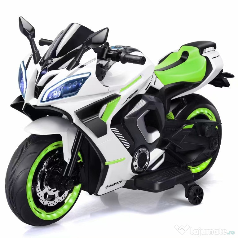Motocicleta electrica, Kinderauto BJJM3188 2 x75W 24V roti moi