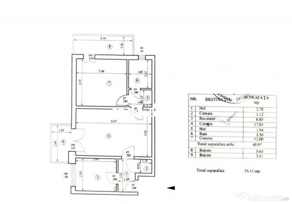 Apartament 2 camere Titan