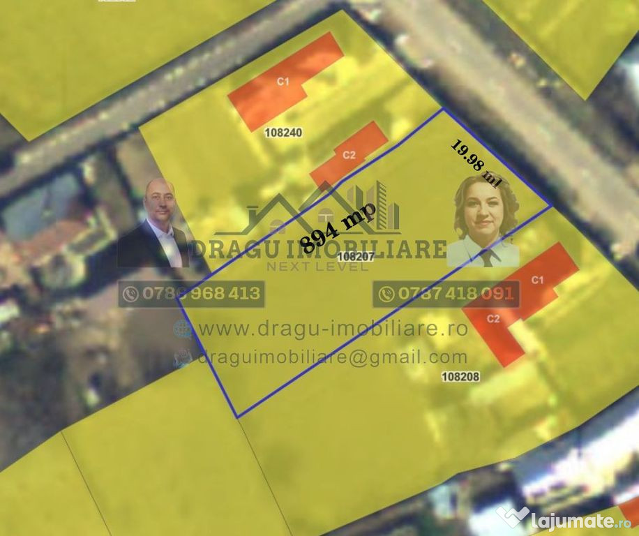 Teren de vânzare – Cosmesti Deal, zona Stadionului, ju...