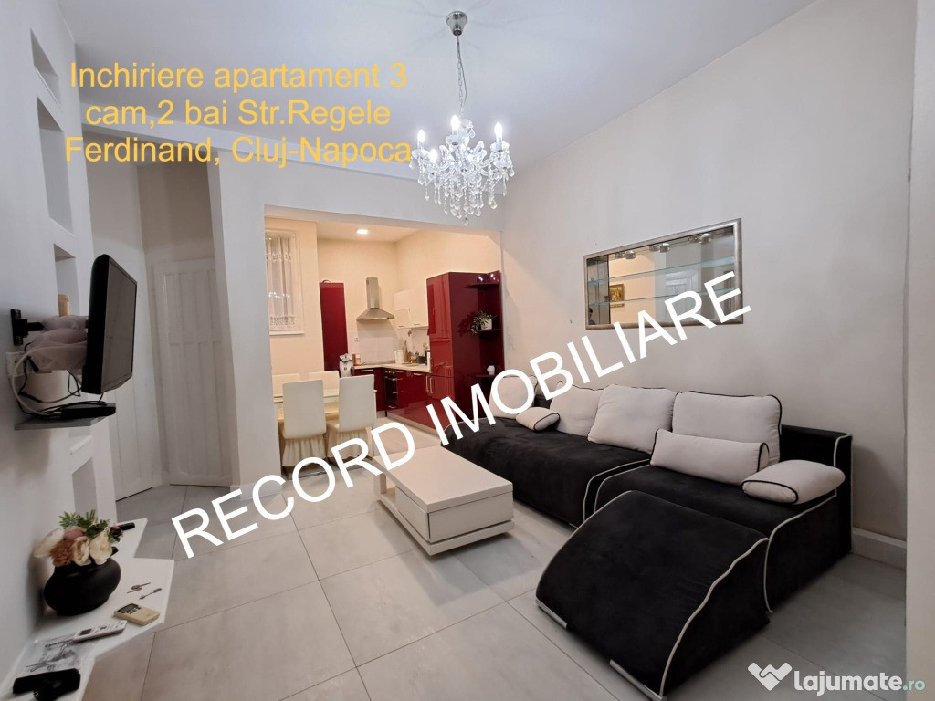 Apartament 3 camere str.Regele Ferdinand,lift, central Cluj-Napoca