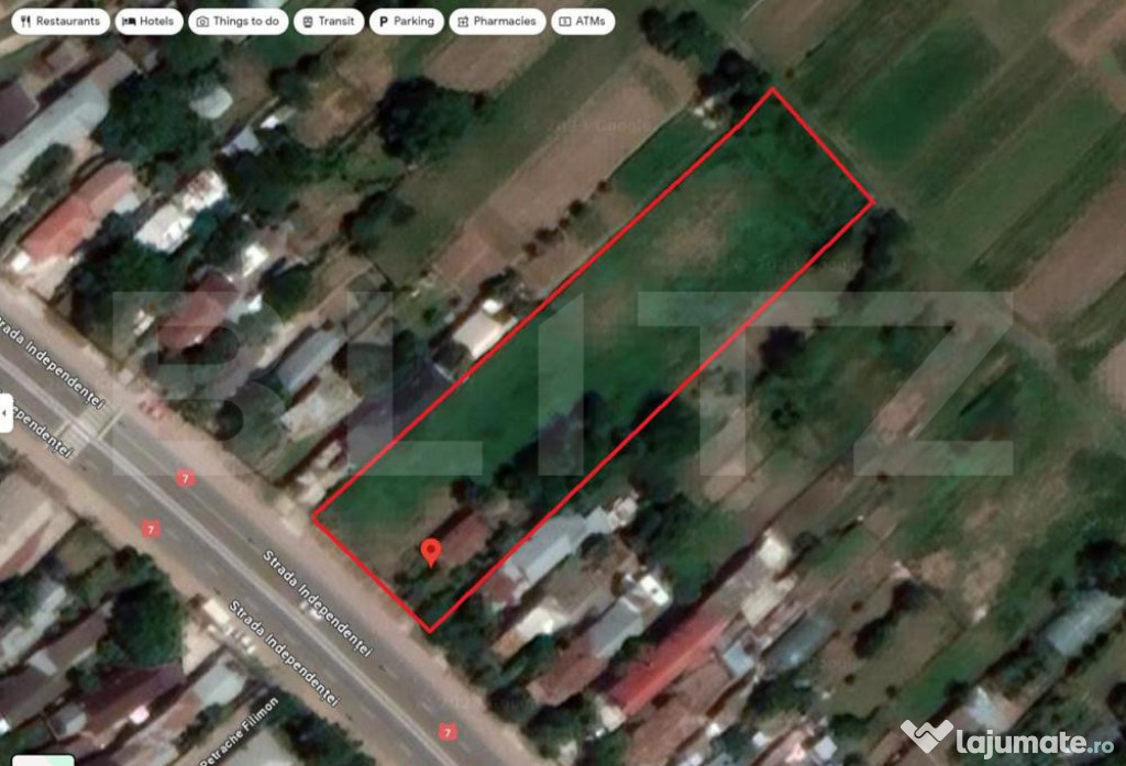Inchiriez teren la strada principala DN7- Tartasesti, Dambov