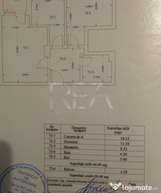 Apartament cu 2 camere la o distanță de 12 minute de autob
