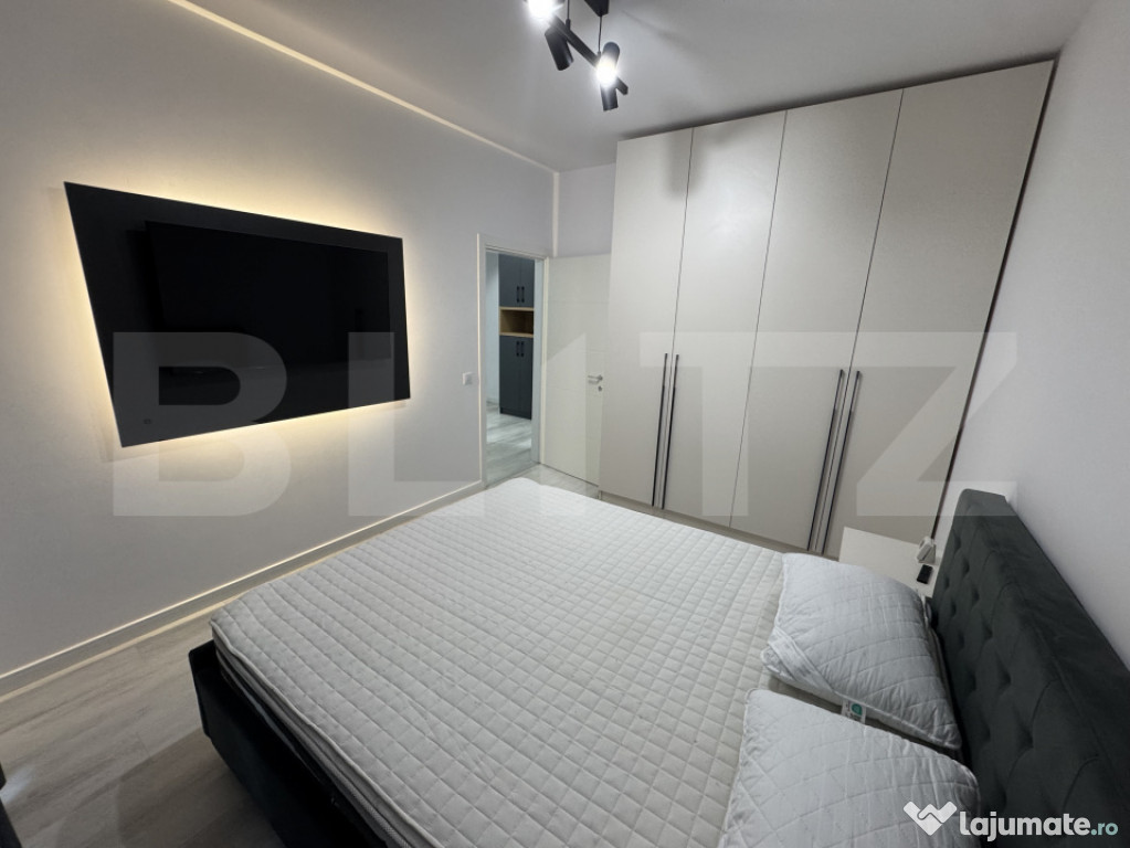 Apartament 2 camere open-space, prima închiriere în Satina