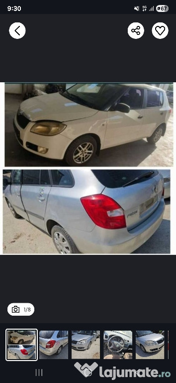 Dezmembrez Skoda Fabia 2