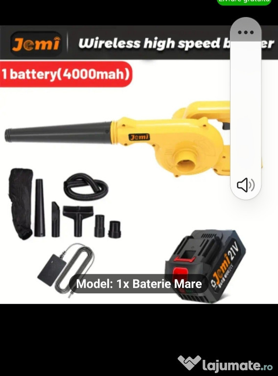 Suflanta FRUNZE PE ACUMULATOR DE 4A