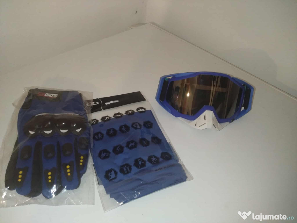 Set accesorii pentru Trotineta Electrica:Cagula+Ochelari+Manusii