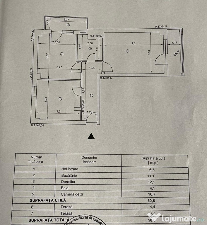 Apartament 2 cam, decomandat, etj 3/4 Tudor Vladimirescu, Nr. 229 IRUC