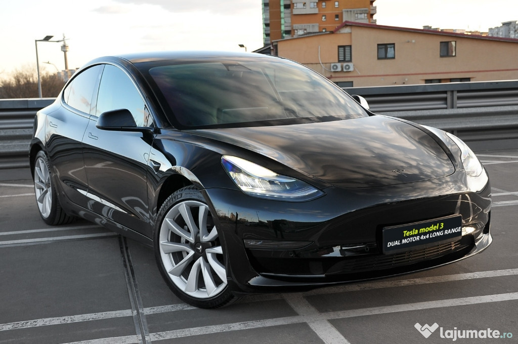 TESLA model 3 ,4x4,dual motor,500 cp