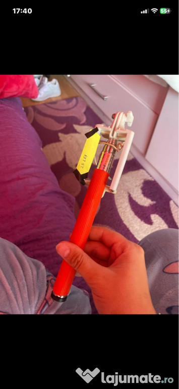 Selfie stick telefon cu cablu