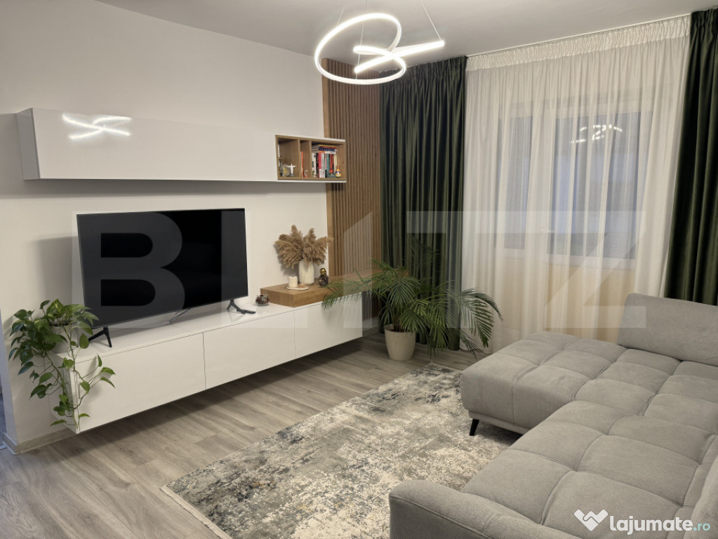 Apartament 2 camere semidecomandat, 38,7 mp, zona Dacia