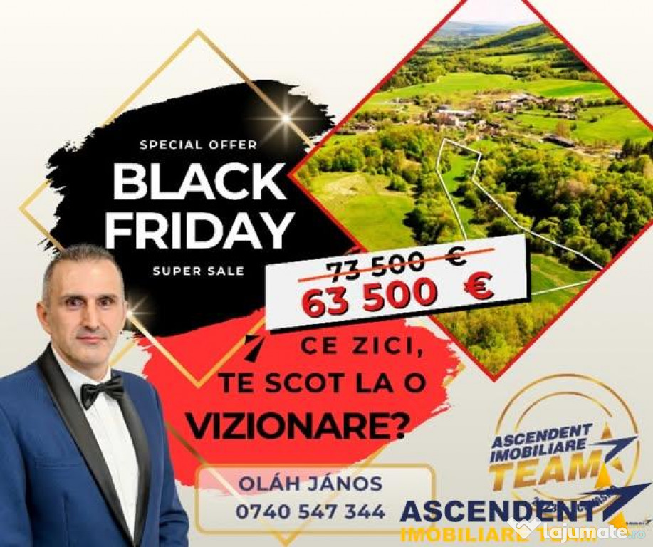 FILM! Teren extravilan cu priveliste deosebita, 11.306 mp, M