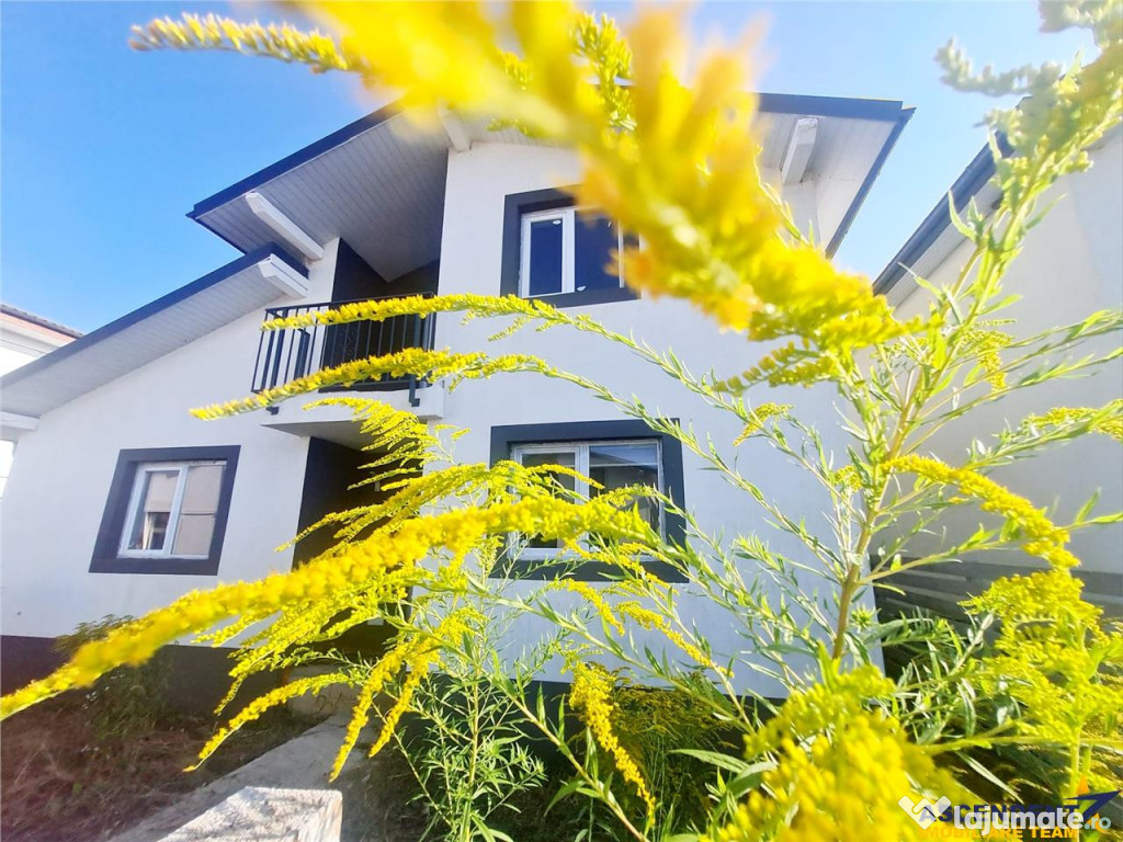 Confort si relaxare:casa noua,5 camere,curte si terasa amena