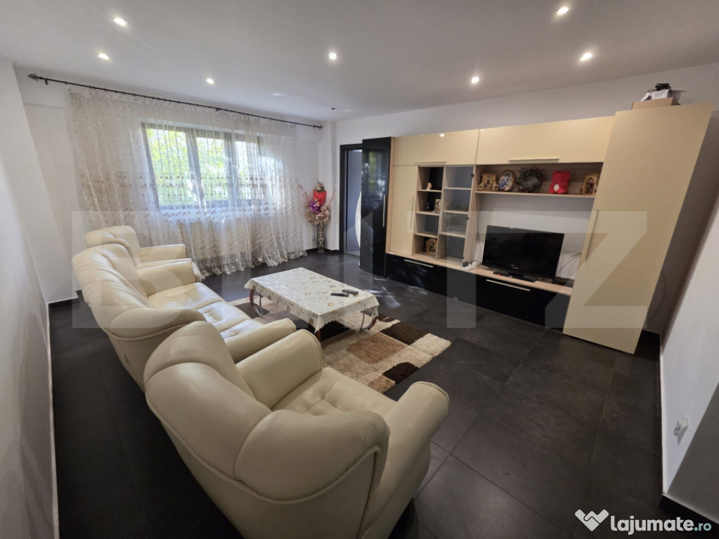 Apartament modern 3 camere, 84 mp utili, parter – complet