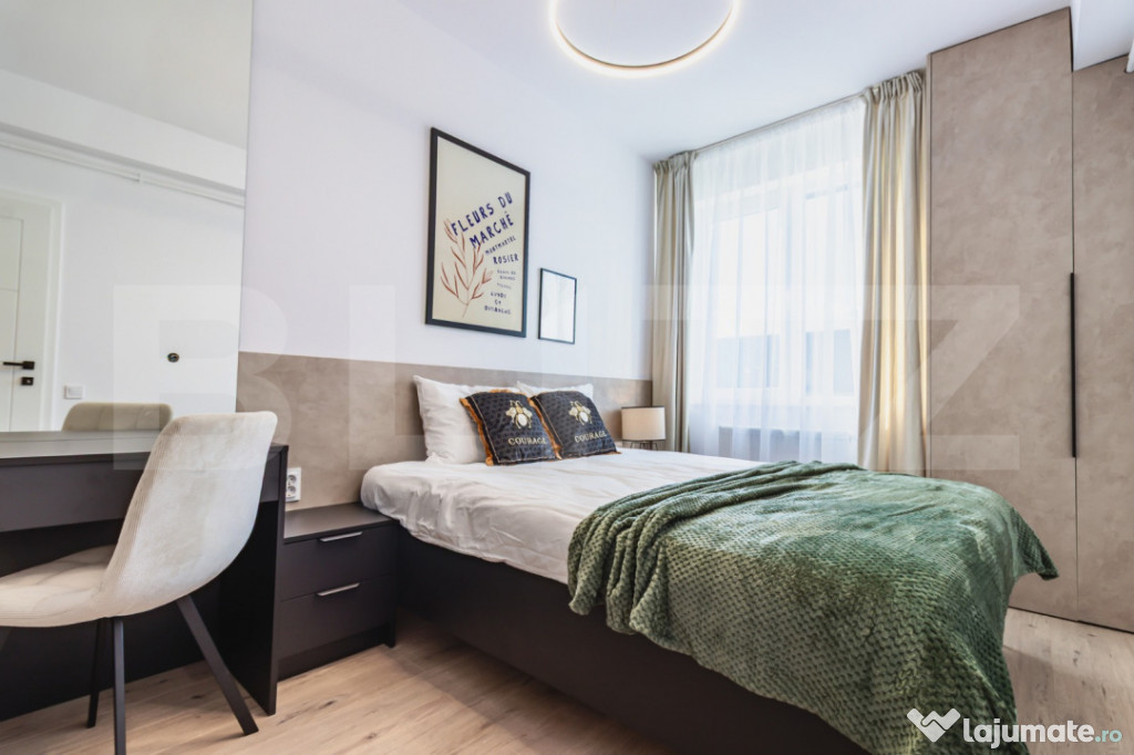 Apartament 2 camere, 41 mp, terasa 10 mp, garaj, zona Terra