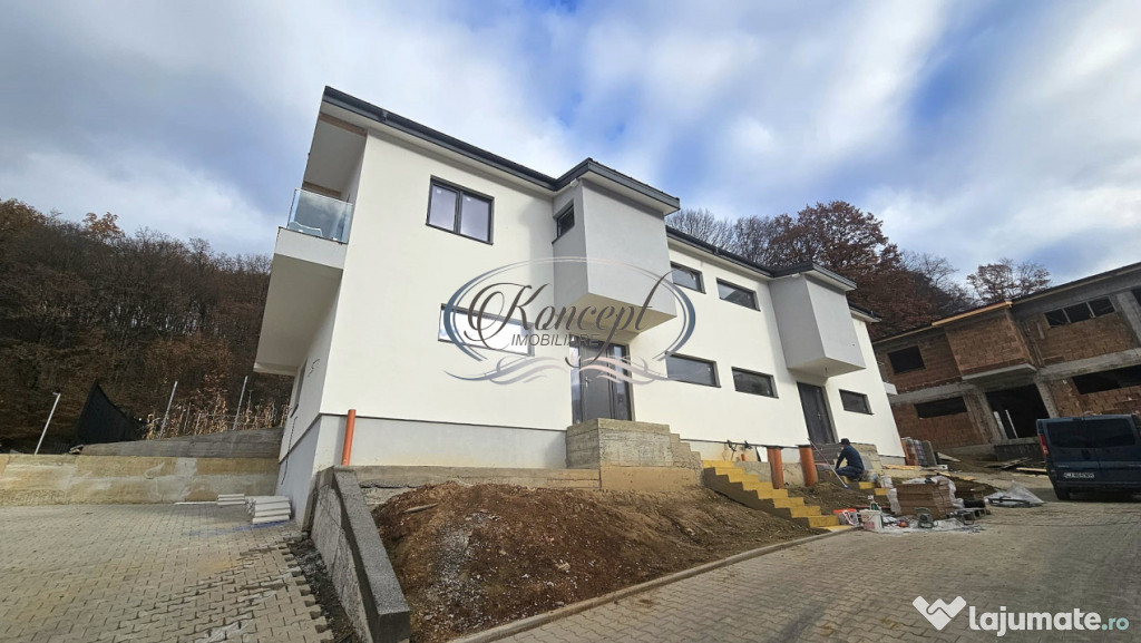 Duplex finisat eficient energetic cu panouri 15 KW, Floresti