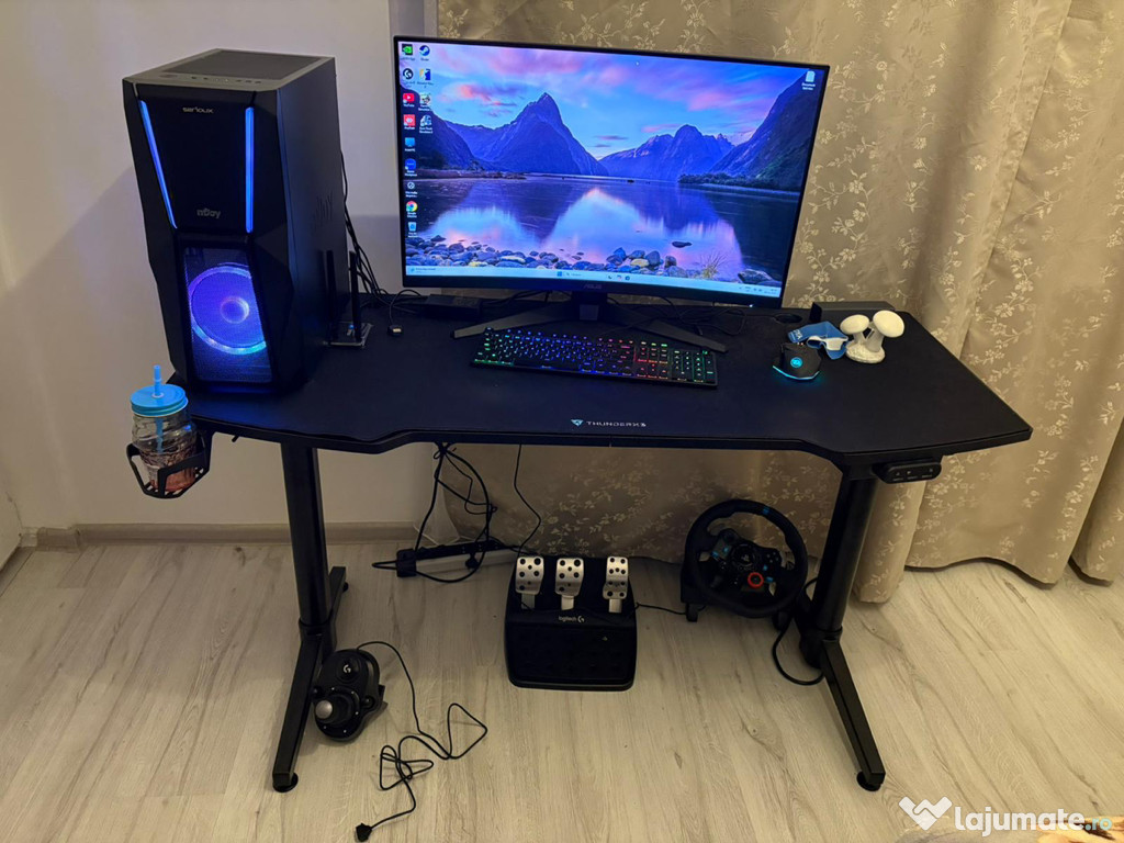 PC monitor\Unitate\volan/schimbator/pedale GAMING