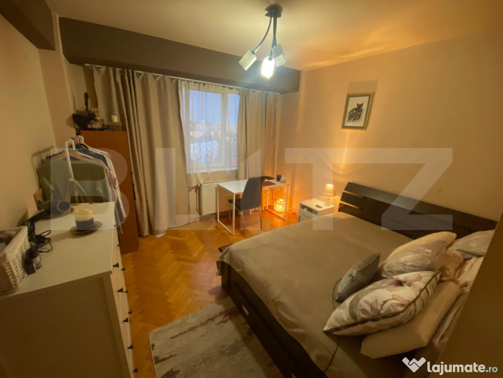 Apartament 2 camere, deco, 62 mp, et intermediar, balcon, Ma