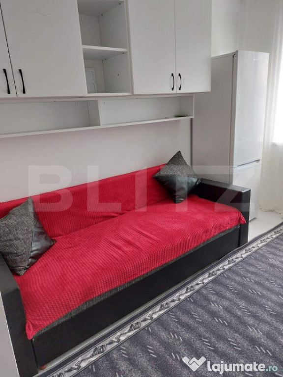 Garsonieră, 12 mp, renovată, zona Burdujeni