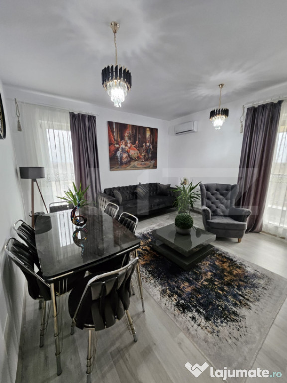 Apartament elegant mobilat si utilat în Green Residence ?