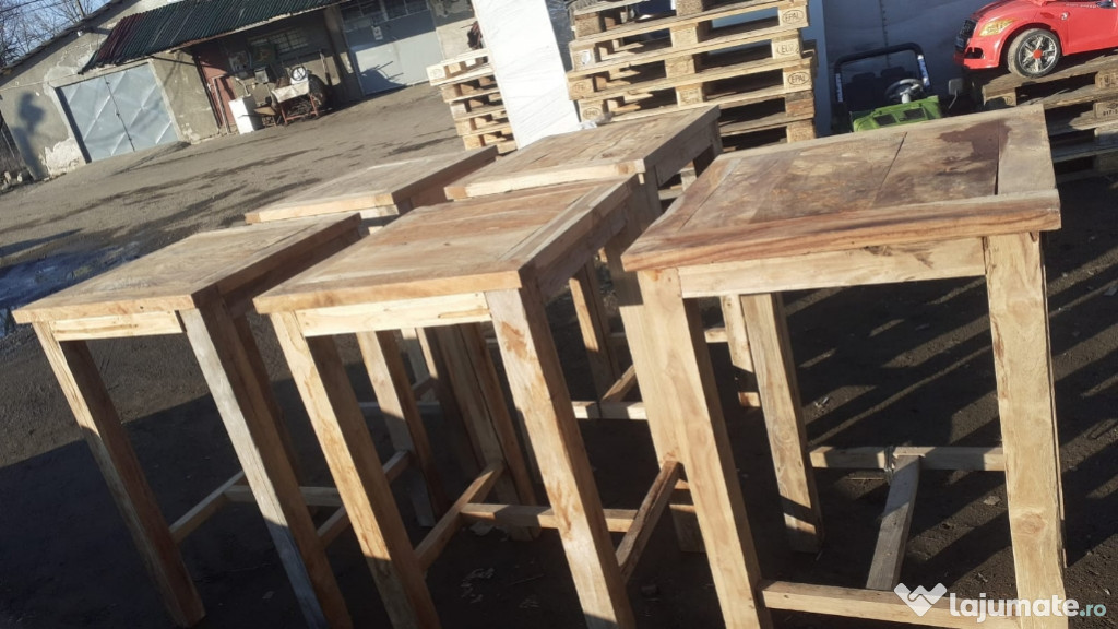 Mese pt bar înalte din lemn masiv