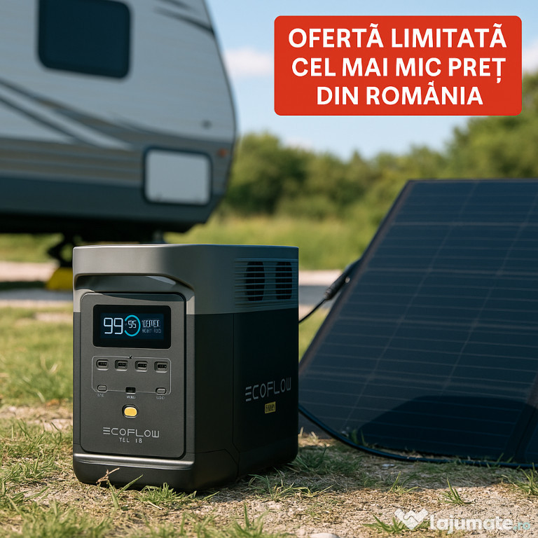 EcoFlow DELTA 2 – Generator Portabil Inteligent 1800W – Ofertă Limita