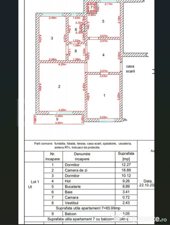 Apartament cu 3 camere decomandate - 66 mp - Deva