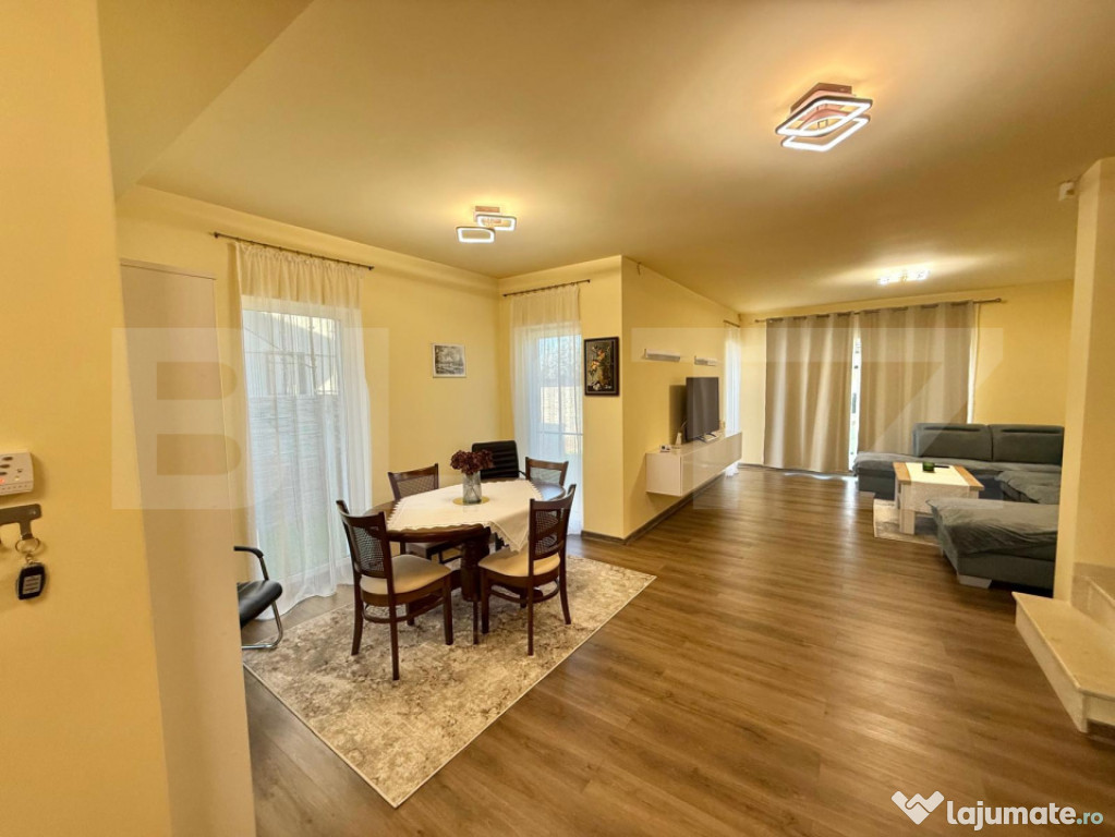 Duplex LUMINOS 120MP utili P+1E curte spatioasa terasa acope