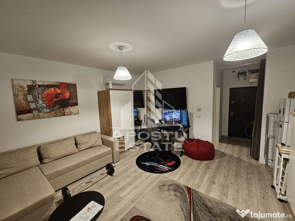 Apartament 1 camera, centrala proprie, Giroc