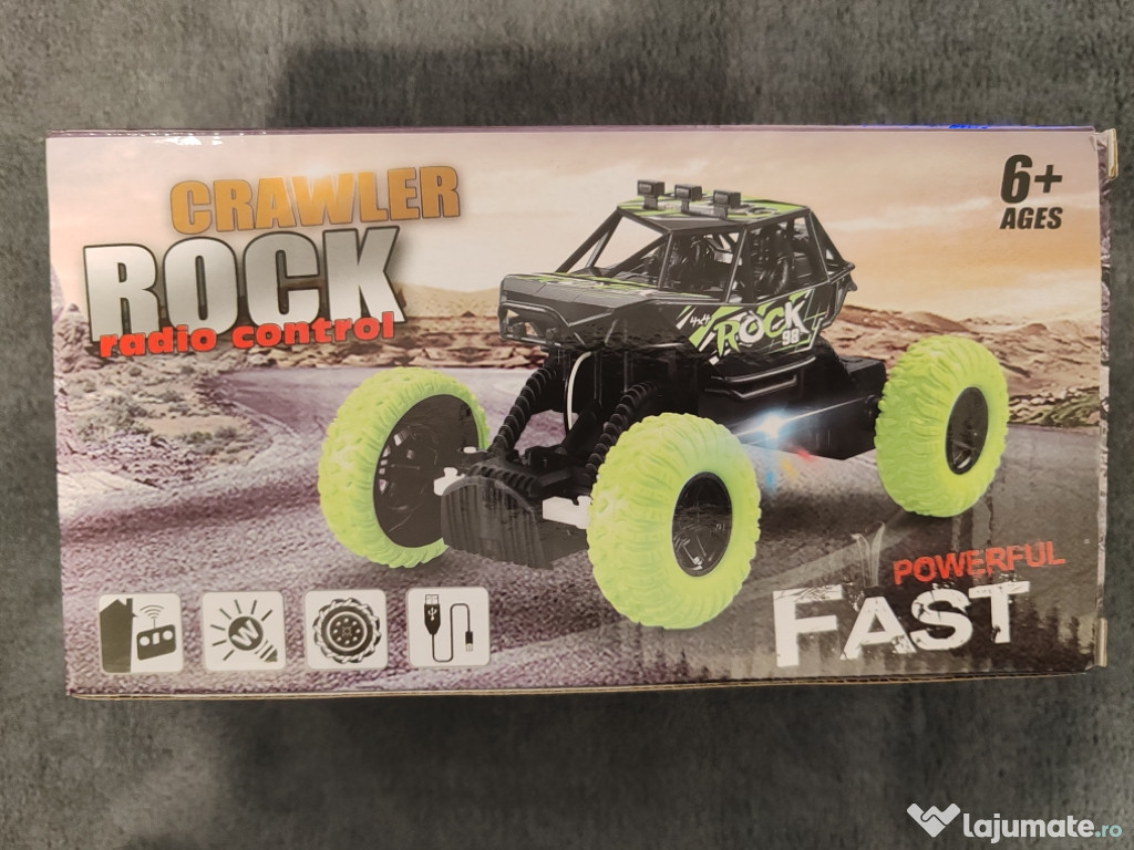 Mașinuță Rock Crawler 1:20 – Cu telecomanda, off-road, 6+ ani