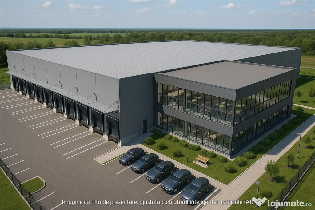 Spatii industriale si birouri 1700 mp in Popesti-Leordeni