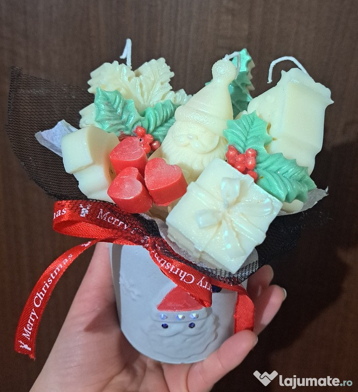 Realizez Aranjamente de craciun din ceara naturala