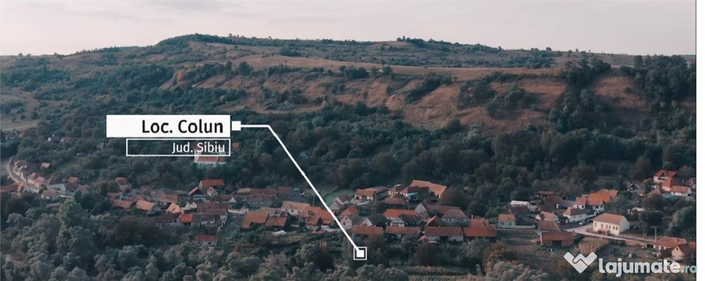 Casă cu 1100mp teren in satul Colun la 40 km de Sibiu