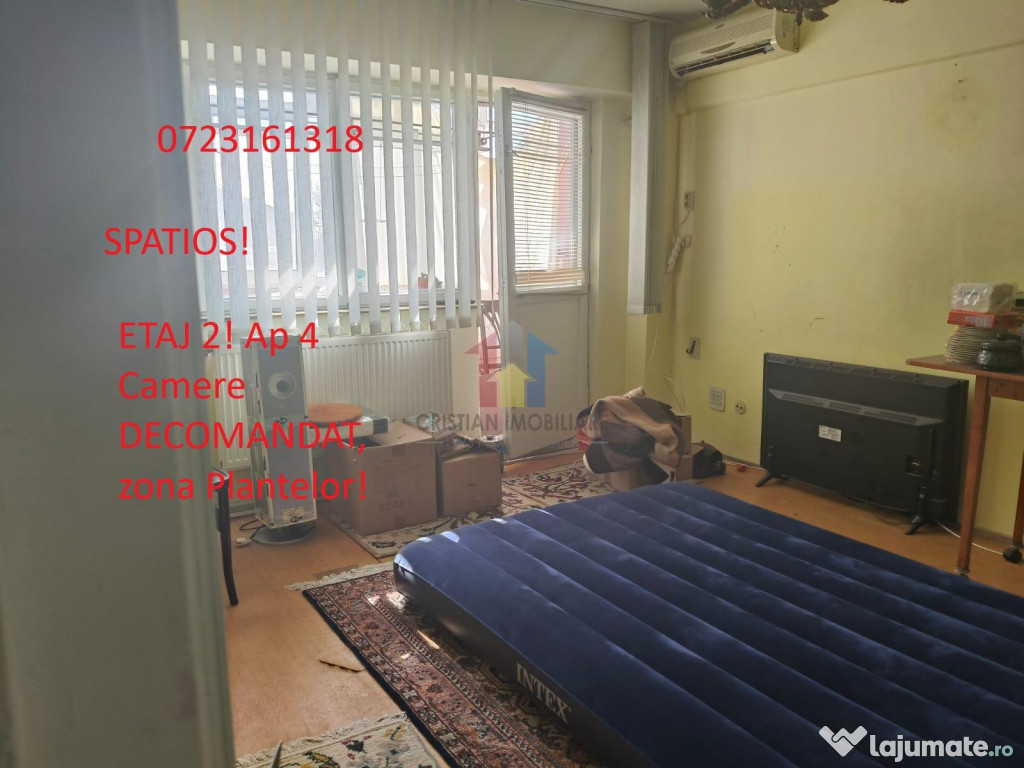 4 camere, 80 mp, etaj 2, Decomandat - Plantelor