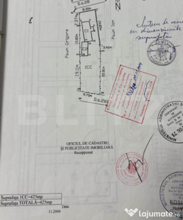 Oportunitate investitie , teren cu constructie, Bradesti