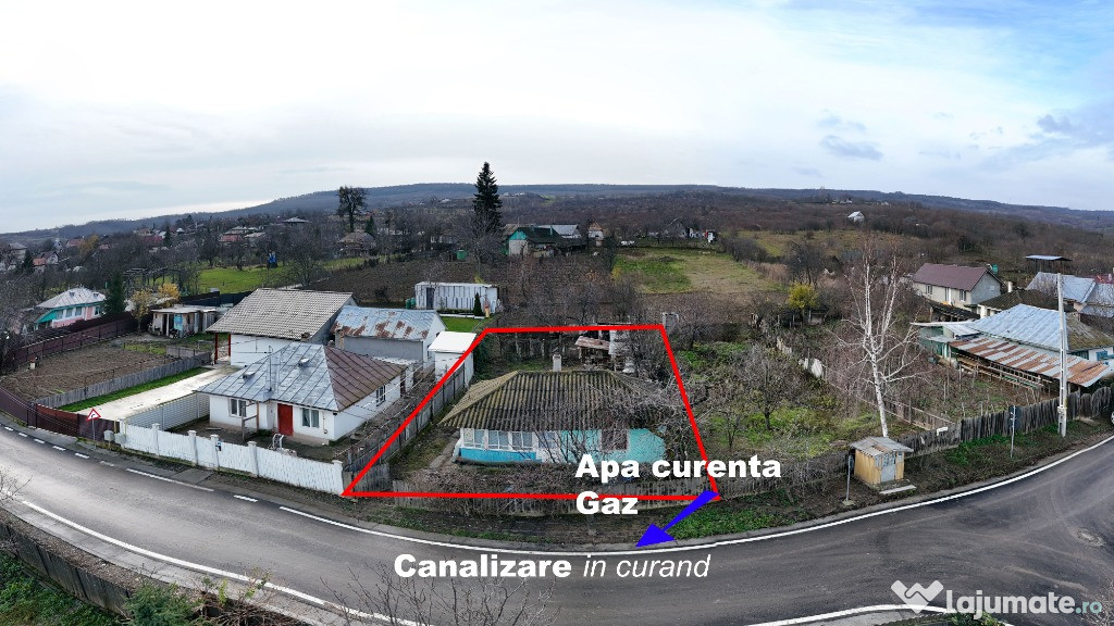 Casa batraneasca cu utilitati la poarta, asfalt nou, 15 min de Iasi