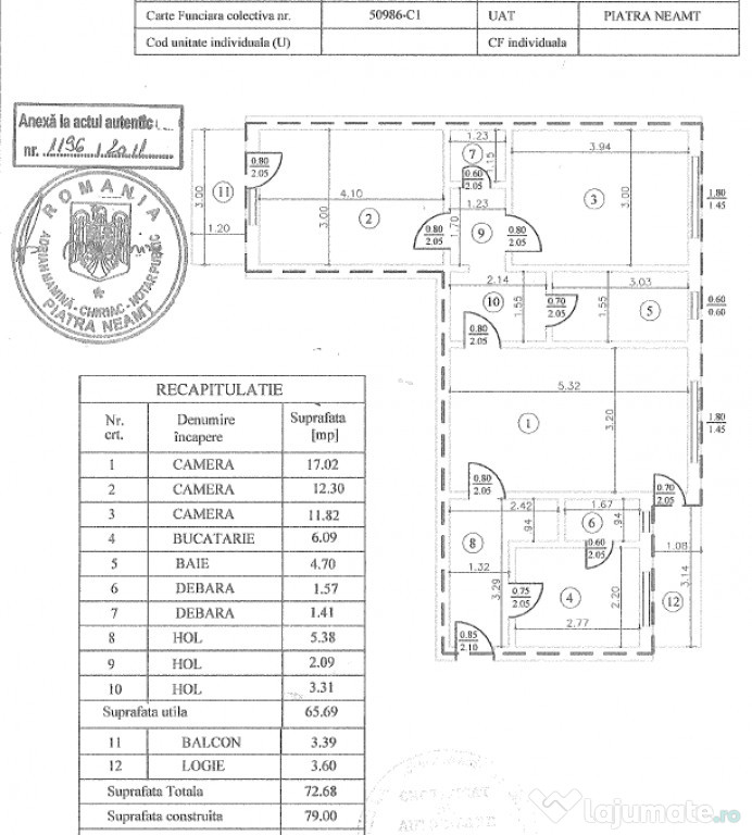 Proprietar vand apartament 3 camere SD et. 7 Sf Mina - Orion