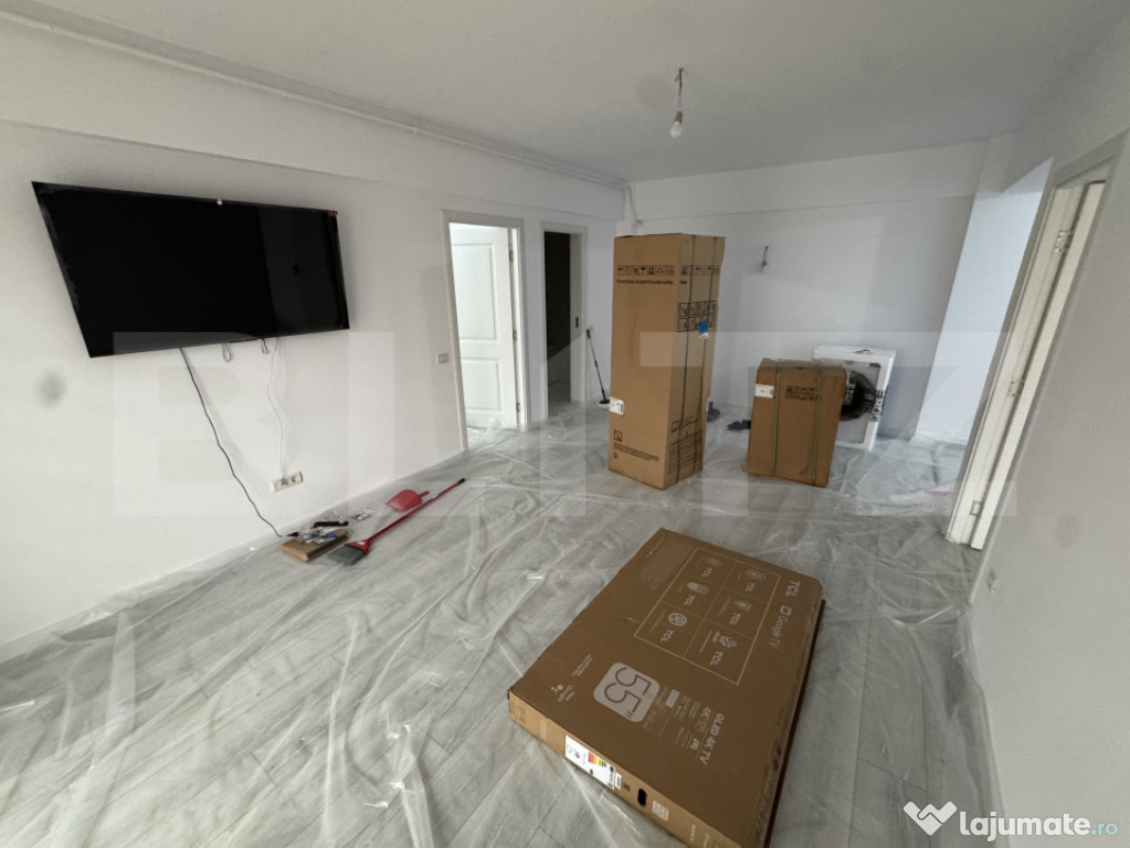 Apartament cu 2 camere nou, semidecomandat, 59,5 mp utili, V