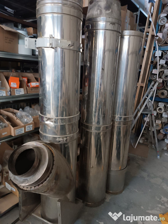 Coș de fum Schiedel modular, inox, izolat, 300 mm