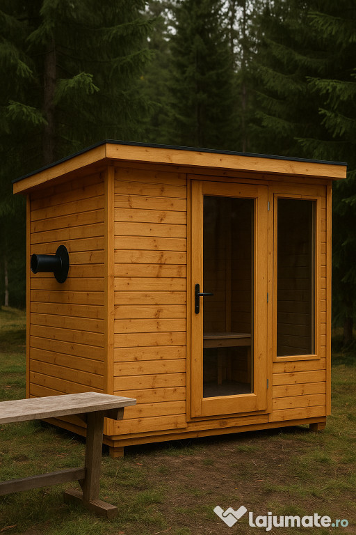 Sauna exterior izolat