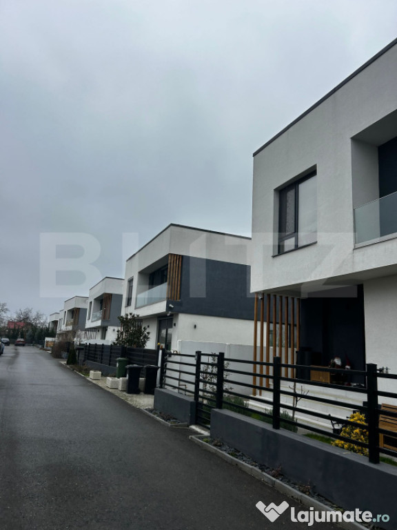 Casă premium cu 5 camere, grădină și terasă, complet mo