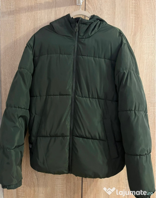 Geacă pufoasă verde