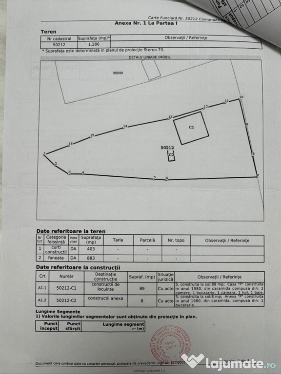 Teren intravilan 1286mp