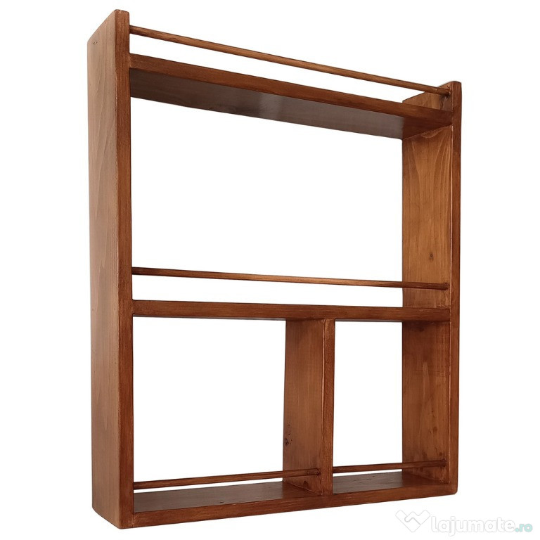 Raft handmade din lemn de brad – rustic, bucatarie & baie