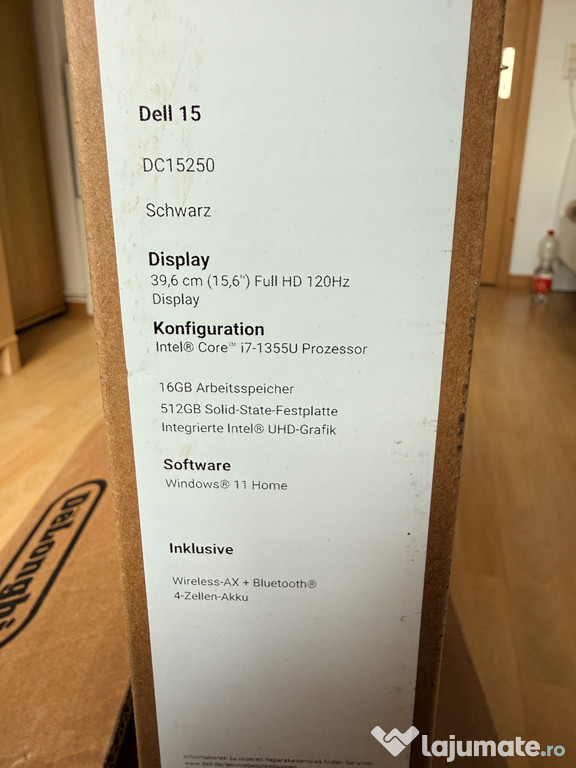 Laptop Dell 15 DC15250